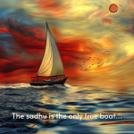 The sadhu is the only true boat…